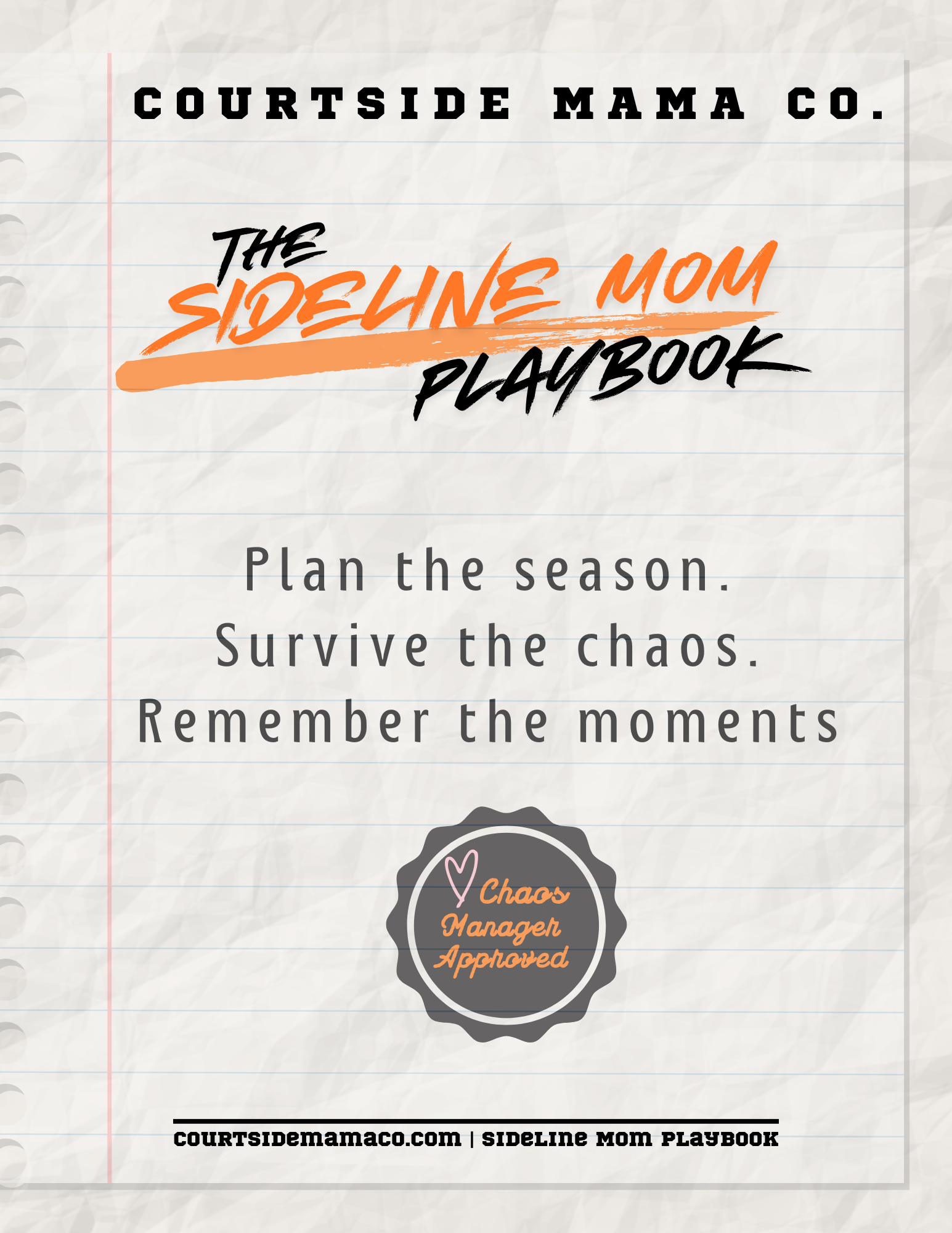 The Sideline Mom Playbook | Game Day & Tournament Organizer