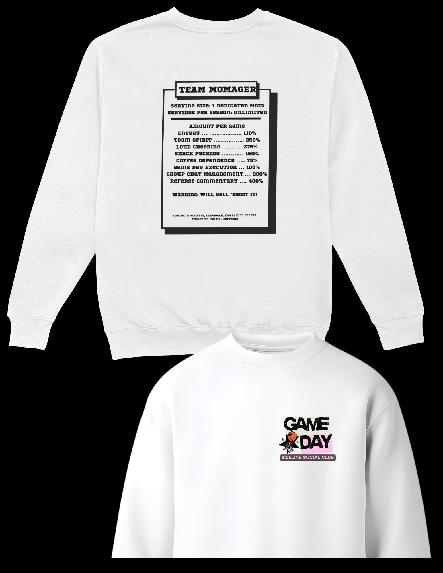 Team Momager – Sideline Stats T Shirt