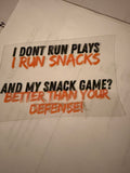 Snack Game Defense Sticker | Funny Sports Mom Sticker | Basketball Mom Humor