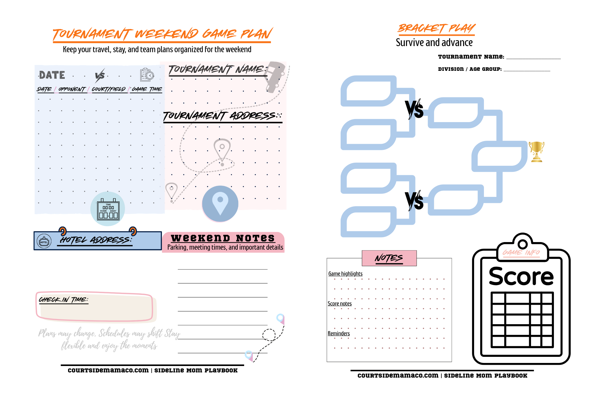 The Sideline Mom Playbook | Game Day & Tournament Organizer